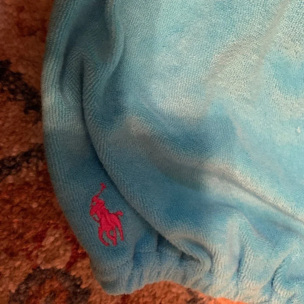 NWT RALPH LAUREN BLUE TERRY ROMBER SZ12MO